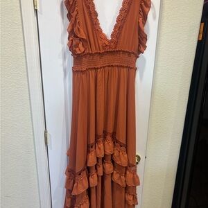 Baltic Born Rust High Low Dress